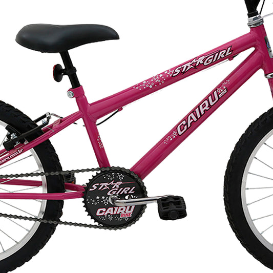 Bicicleta Infantil Aro 20 Cairu Star Girl Freio V-Brake Cestinha