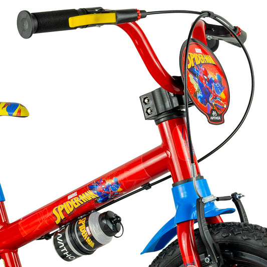 Bicicleta Infantil Aro 16 Nathor Spider Man Freio V-Brake 1 Marcha