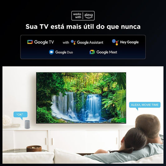Smart TV TCL LED 75" 4K WI-FI Google TV Comando de Voz 75P7K