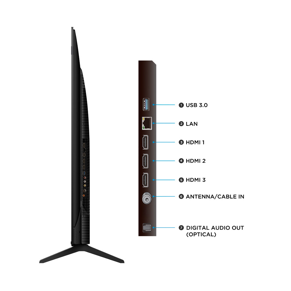 Smart TV TCL LED 85” 4K Wi-Fi Google TV Comando de Voz 85P7L