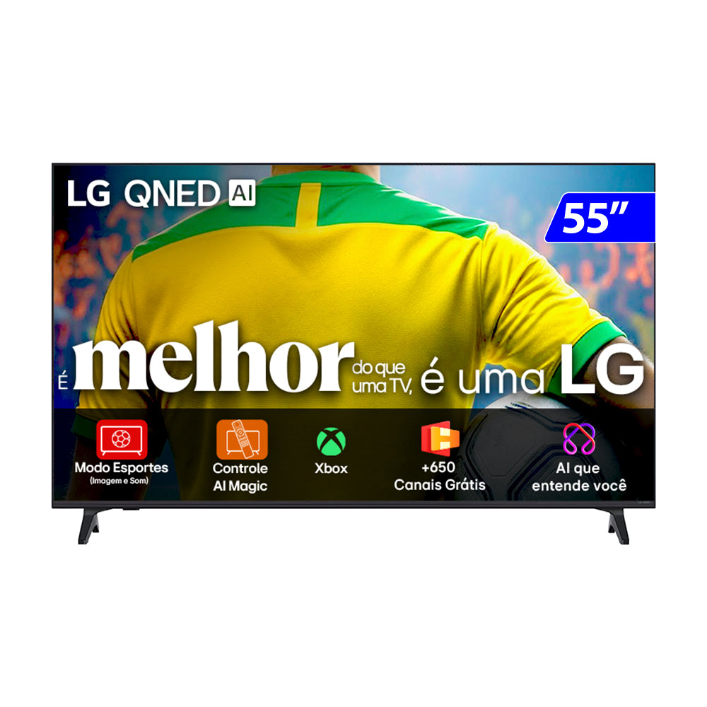 Smart TV LG QNED 55" 4K Wi-Fi Comando de Voz 55QNED73ASA