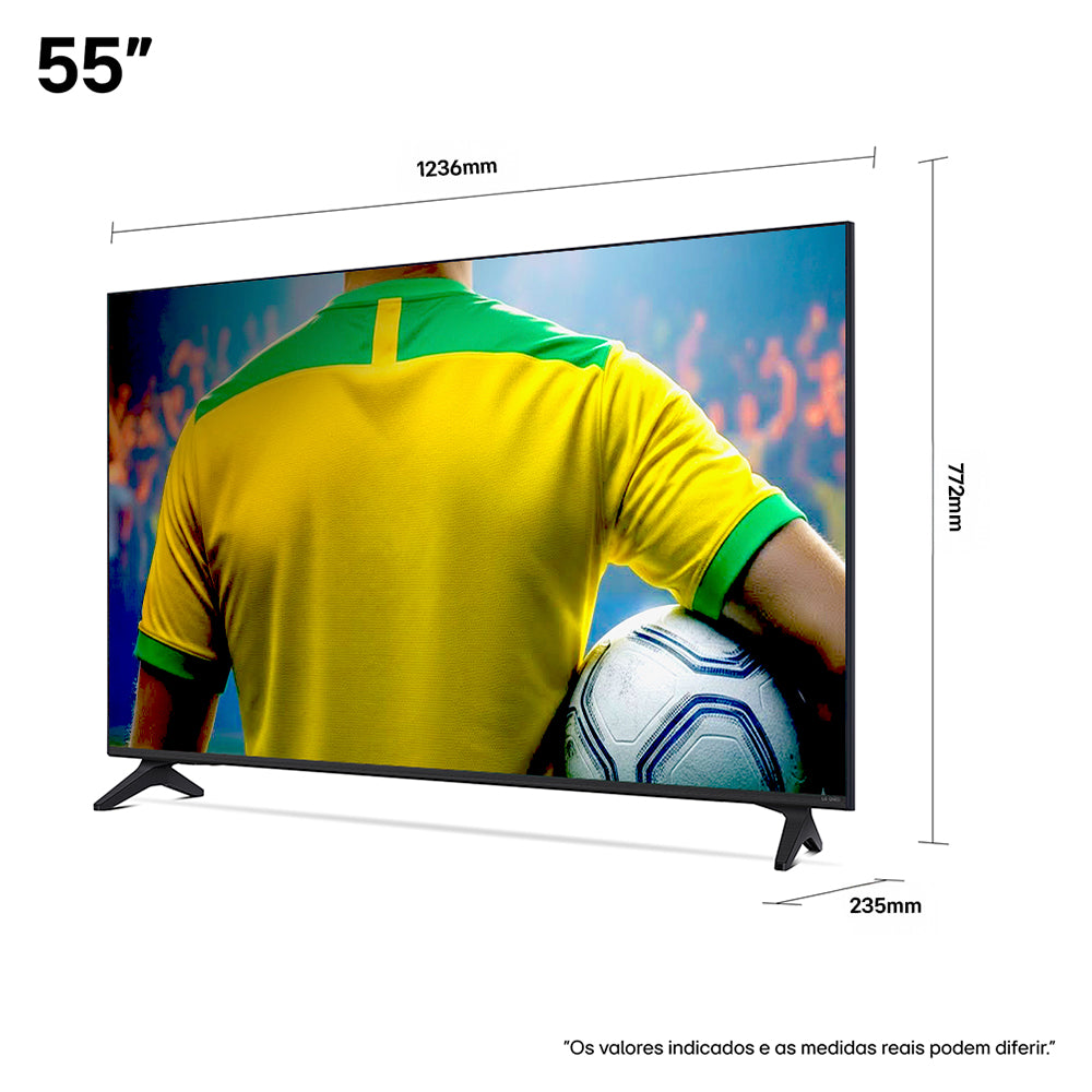 Smart TV LG QNED 55" 4K Wi-Fi Comando de Voz 55QNED73ASA