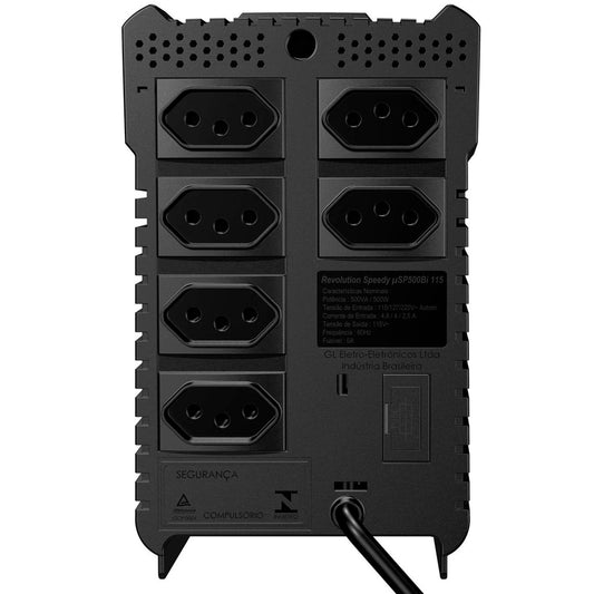 Estabilizador SMS Revolution Speedy 500VA 6 Tomadas Monovolt 16620