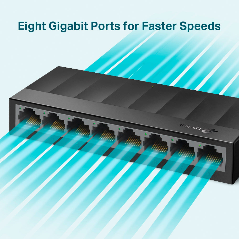 Switch TP-Link LS1008G 8 Portas Gigabit 1000Mbps