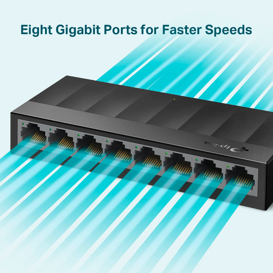 Switch TP-Link LS1008G 8 Portas Gigabit 1000Mbps
