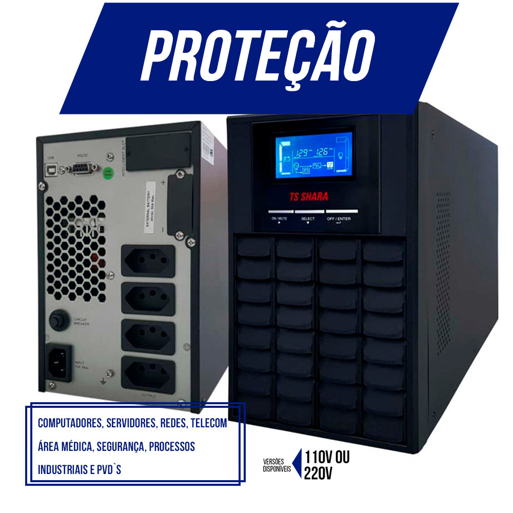 Nobreak TS Shara UPS Senno VT 1000VA 4 Tomadas 6867