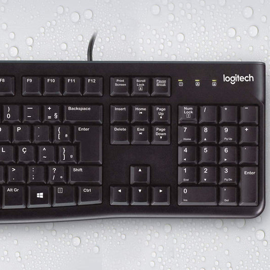Teclado Logitech K120 USB ABNT2 com Fio