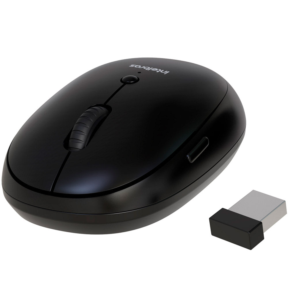 Mouse sem Fio Intelbras MSI100 USB 2400dpi Sensor Óptico 5 Botões Ambidestro