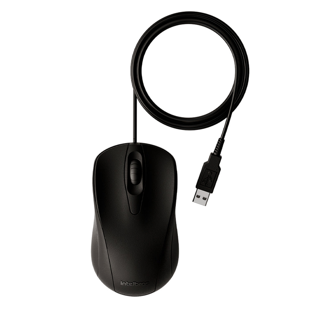 Mouse Intelbras MC120 com Fio USB 1000 DPI
