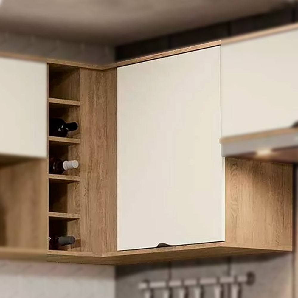 Balcão sem Tampo 3 Portas 1 Gaveta 120cm Kit's Paraná Vert Plus