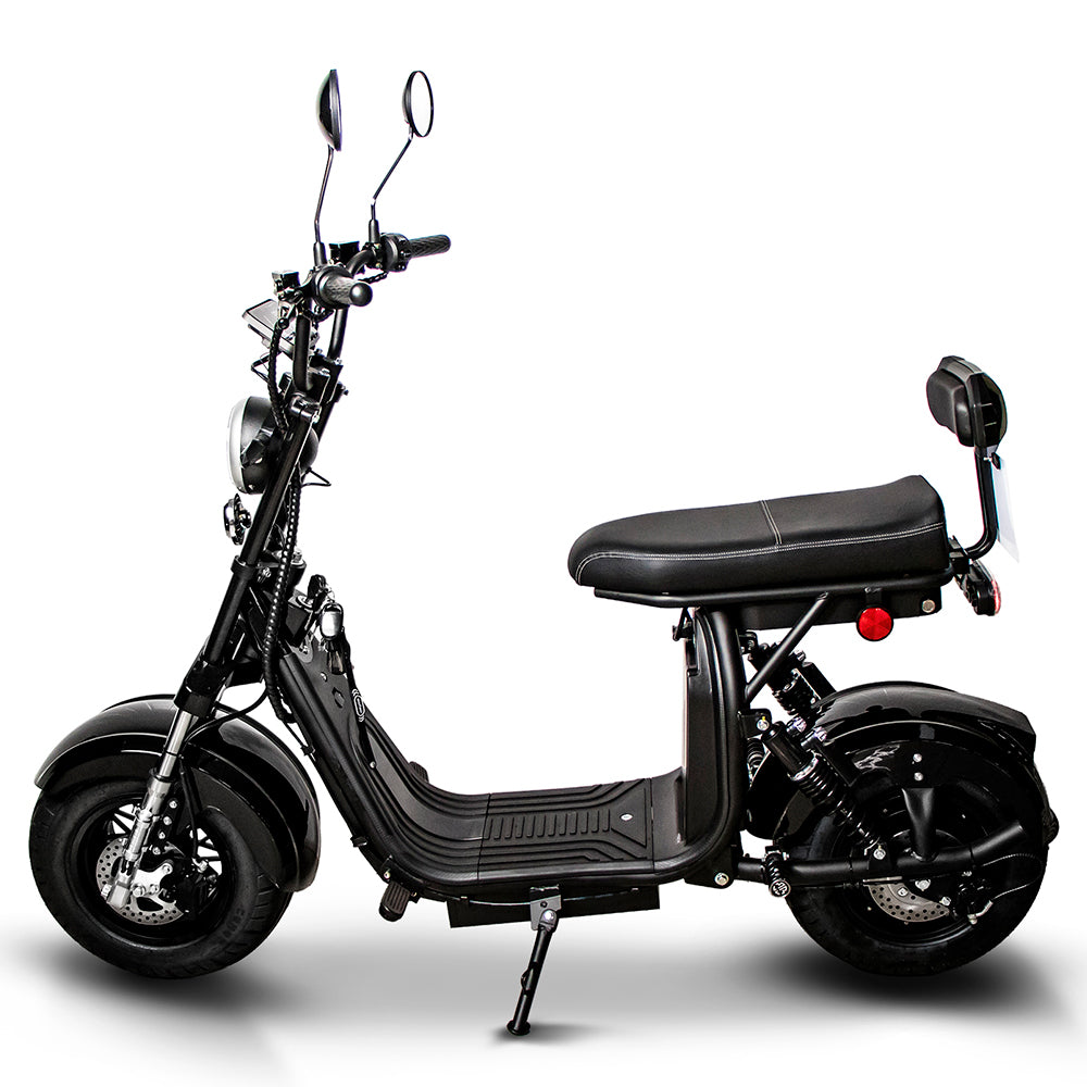 Scooter Elétrica EcoFlash Force 1000W Aro 10 com Freio a Disco Hidráulico