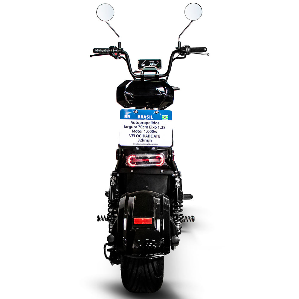 Scooter Elétrica EcoFlash Force 1000W Aro 10 com Freio a Disco Hidráulico