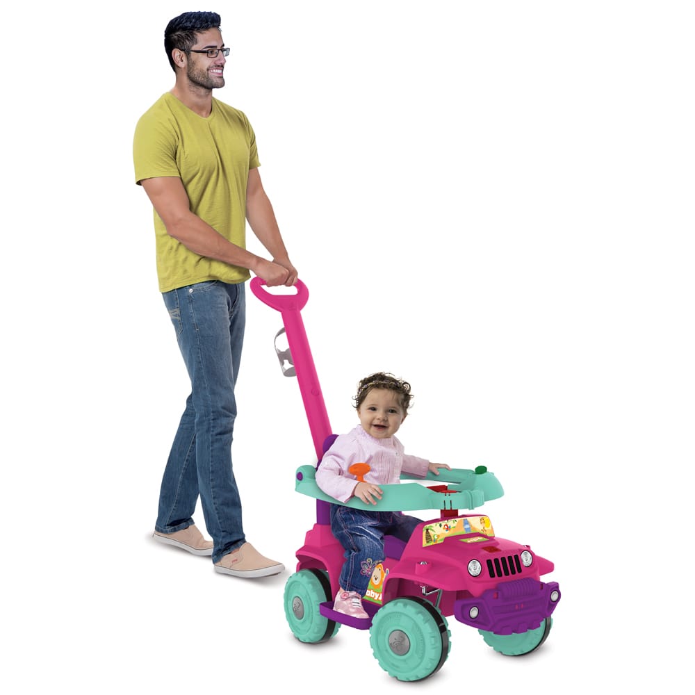 Carro de Passeio a Pedal Infantil Bandeirante Babyjipe Andador
