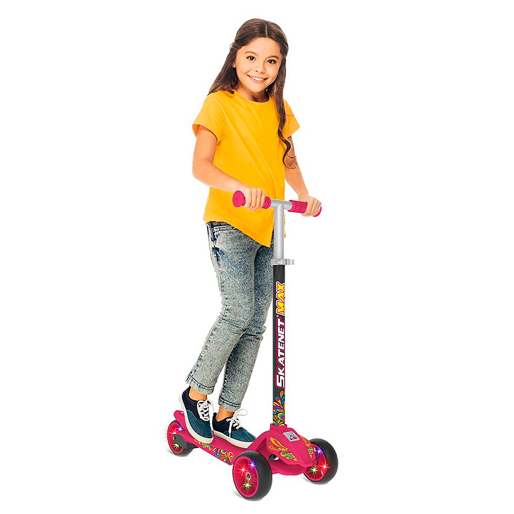 Patinete Skatenet 3 Rodas com LED Bandeirante Max
