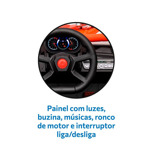 Quadriciclo Elétrico Infantil Bandeirante 2940 com Controle Remoto e Faróis