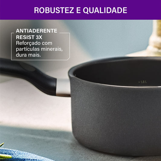Panela Avulsa Rochedo Robusta 1,4L 16cm Antiaderente