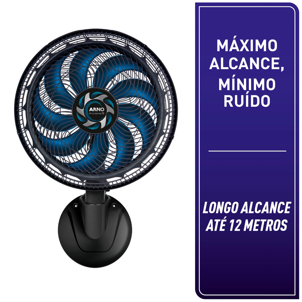 Ventilador de Parede Arno X-Treme 40cm 3 Velocidades 160W VE9P