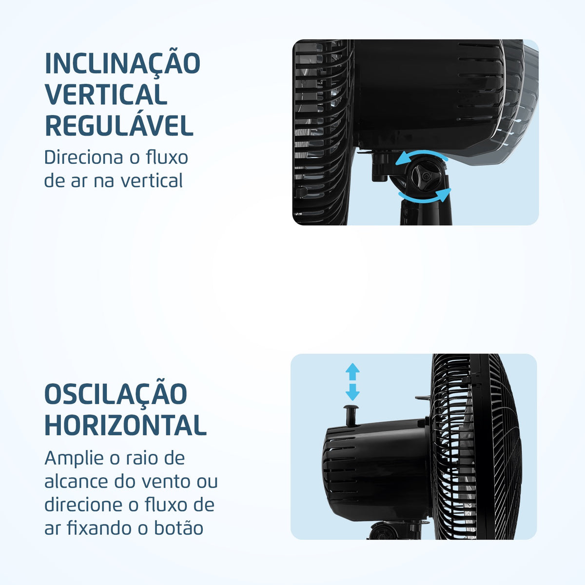Ventilador de Mesa Mondial Ultra V-UT-30-02 30cm 6 Pás 3 Velocidades
