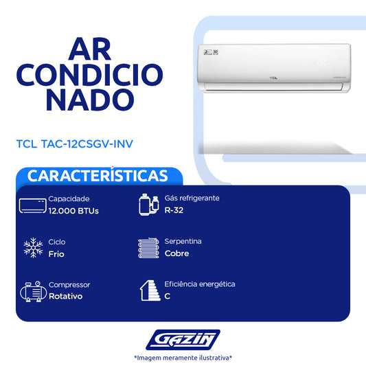 Ar Condicionado Split Inverter Elite GV 12.000 BTUs TCL Frio