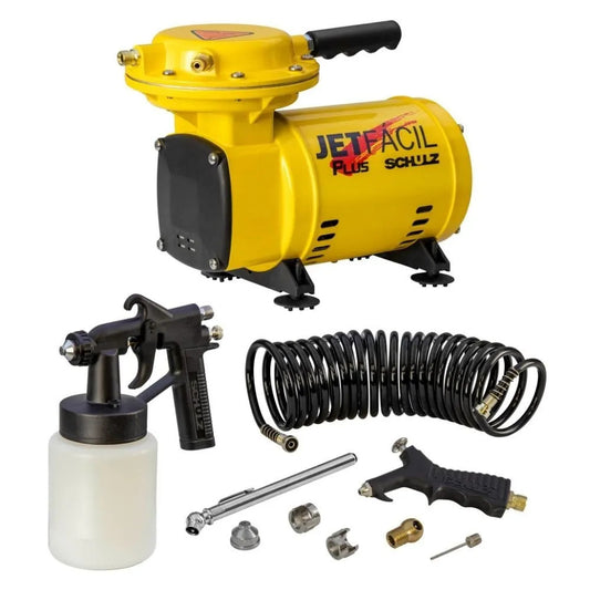 Motocompressor de Ar Jet Fácil Plus 0,33HP com 9 Acessórios Schulz