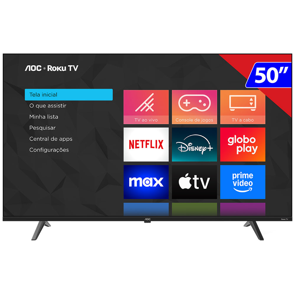 Smart TV AOC LED 50" 4k WI-FI Roku TV 50U7045/78G